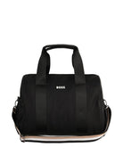 Borsa fasciatoio Boss Kids nera con stampa - Rubino Kids