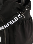 Borsa fasciatoio Ikonic e Choupette per neonati Karl Lagerfeld Kids nera con doppio manico - Rubino Kids