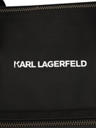 Borsa fasciatoio Ikonic e Choupette per neonati Karl Lagerfeld Kids nera con doppio manico - Rubino Kids