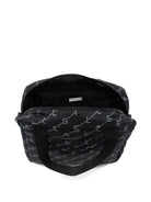 Borsa fasciatoio per bambina Stella McCartney Kids nera con logo all - over - Rubino Kids