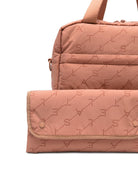 Borsa fasciatoio per bambina Stella McCartney Kids rosa pesca con logo all - over - Rubino Kids