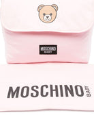 Borsa fasciatoio per neonatai Moschino Kids rosa con stampa Teddy Bear - Rubino Kids