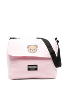 Borsa fasciatoio per neonatai Moschino Kids rosa con stampa Teddy Bear - Rubino Kids