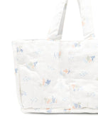 Borsa fasciatoio per neonati Avery Row bianco trapuntata con stampa grafica - Rubino Kids