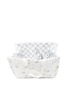 Borsa fasciatoio per neonati Avery Row bianco trapuntata con stampa grafica - Rubino Kids