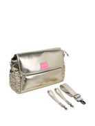 Borsa fasciatoio per neonati Billieblush color oro con paillettes - Rubino Kids