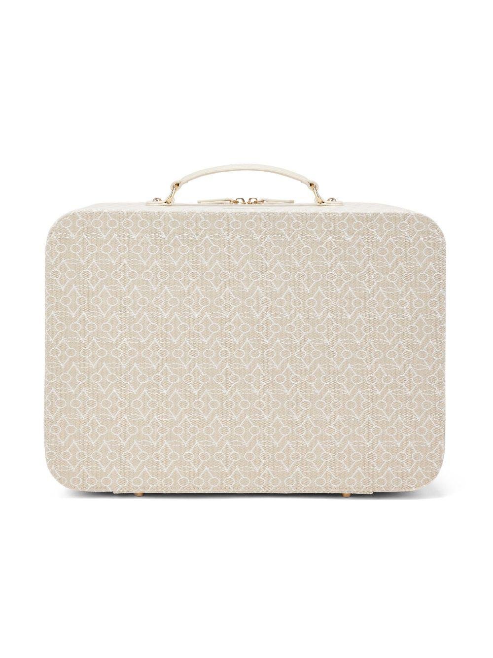 Borsa fasciatoio per neonati Bonpoint beige con stampa Devote - Rubino Kids