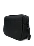 Borsa fasciatoio per neonati Boss Kids nera con logo - Rubino Kids