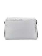 Borsa fasciatoio per neonati Emporio Armani Kids grigio con logo argento - Rubino Kids
