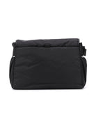 Borsa fasciatoio per neonati Emporio Armani Kids nera con logo - Rubino Kids