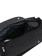 Borsa fasciatoio per neonati Emporio Armani Kids nera con targhetta con logo - Rubino Kids