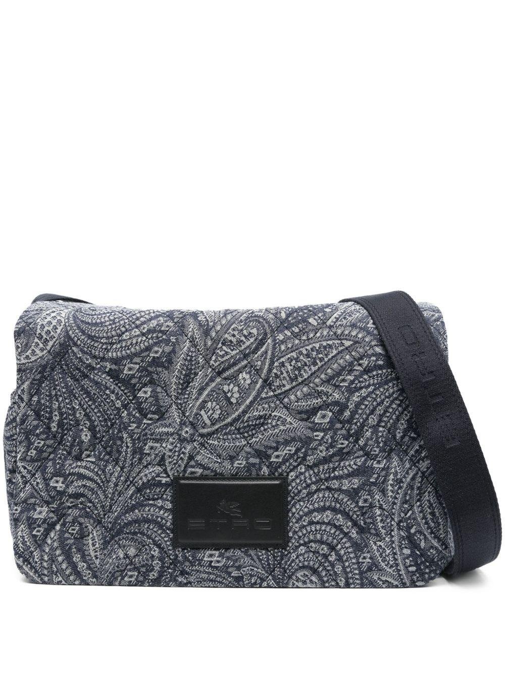 Borsa fasciatoio per neonati ETRO Kids blu con motivo paisley - Rubino Kids