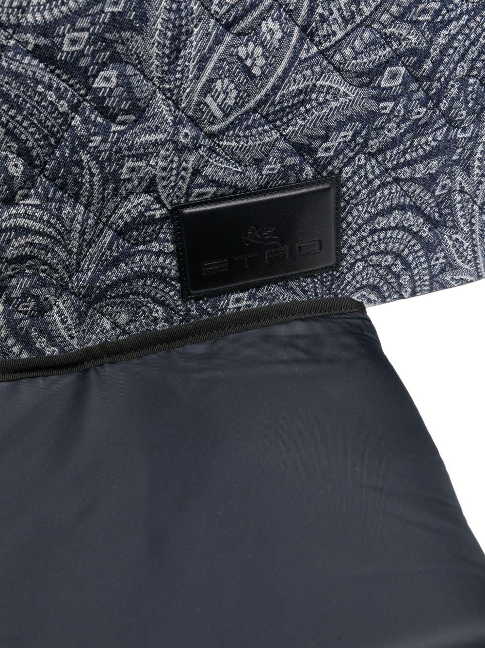 Borsa fasciatoio per neonati ETRO Kids blu con motivo paisley - Rubino Kids