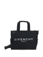 Borsa fasciatoio per neonati Givenchy Kids blu con logo ricamato sul davanti - Rubino Kids