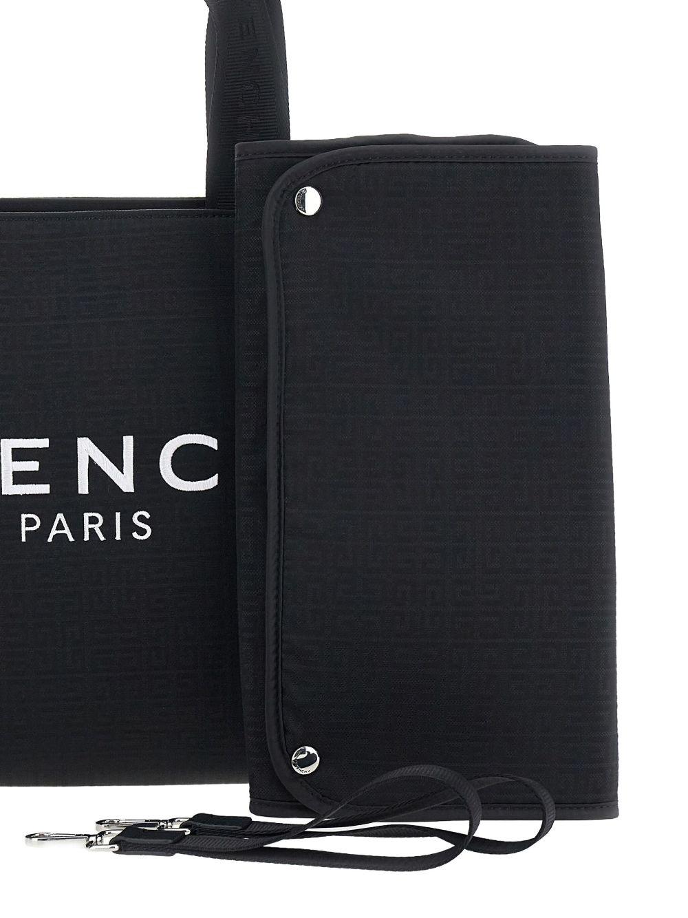 Borsa fasciatoio per neonati Givenchy Kids blu con logo ricamato sul davanti - Rubino Kids