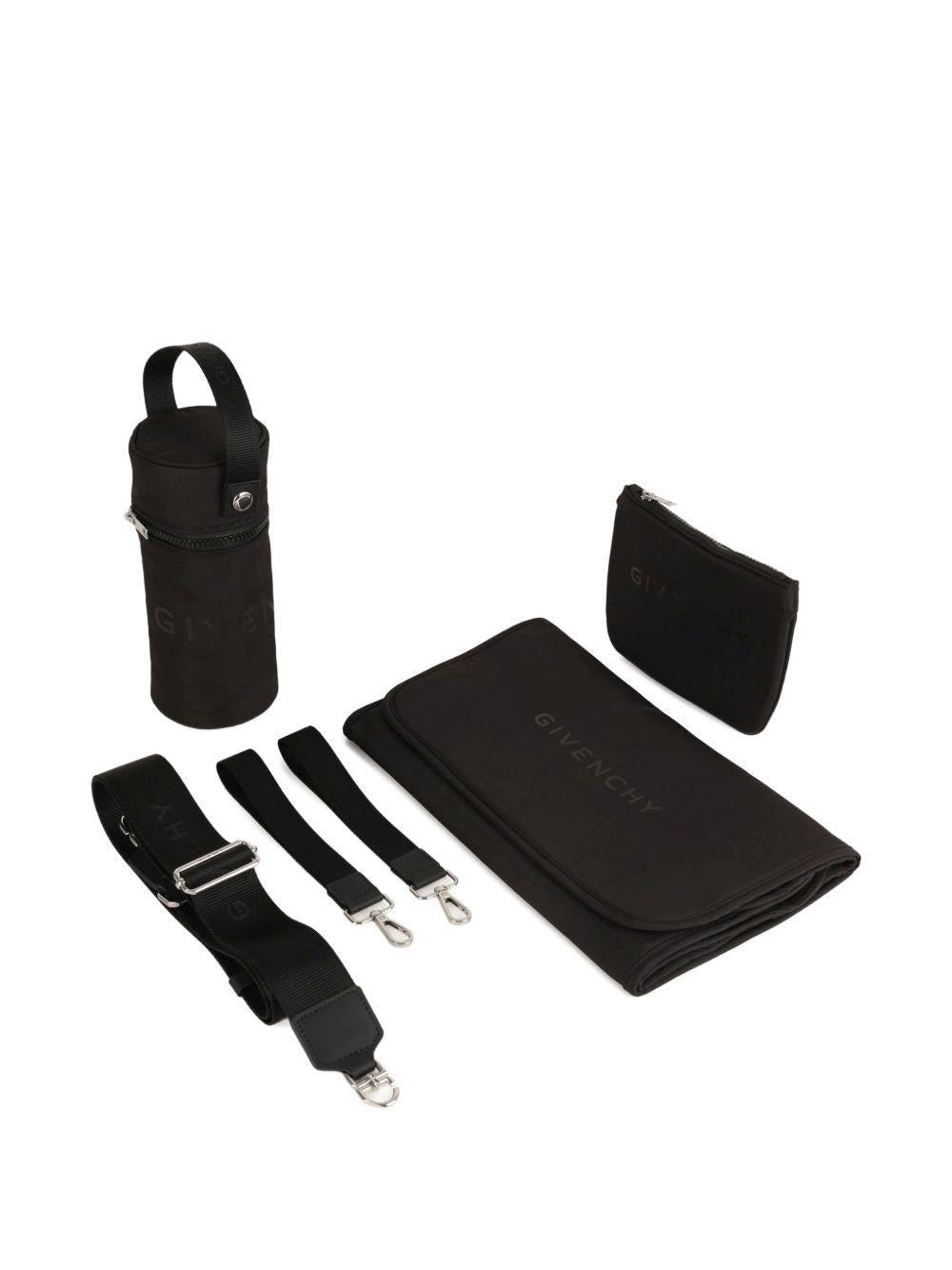 Borsa fasciatoio per neonati Givenchy Kids nera con design trapuntatura a diamante - Rubino Kids