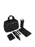 Borsa fasciatoio per neonati Givenchy Kids nera con design trapuntatura a diamante - Rubino Kids