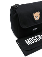 Borsa fasciatoio per neonati Moschino Kds nero con stampa Teddy Bear - Rubino Kids