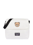 Borsa fasciatoio per neonati Moschino Kids bianca con stampa Teddy Bear - Rubino Kids