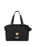 Borsa fasciatoio per neonati Moschino Kids nero con stampa teddy - Rubino Kids