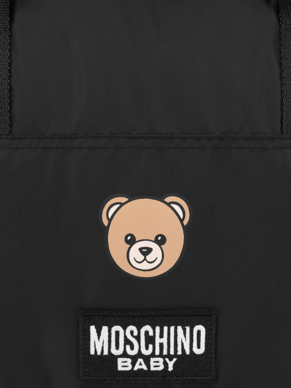 Moschino 専用出品 Moschino Kids Black Teddy Print Baby Changing Bag | MOSCHINO