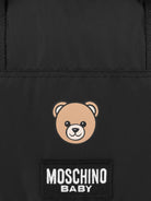 Borsa fasciatoio per neonati Moschino Kids nero con stampa teddy - Rubino Kids