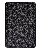 Borsa fasciatoio per neonato Balmain Kids nera con stampa - Rubino Kids