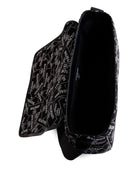 Borsa fasciatoio per neonato Balmain Kids nera con stampa - Rubino Kids