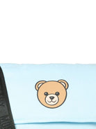 Borsa fasciatoio per neonato Moschino Kids azzurra con stampa Teddy Bear - Rubino Kids