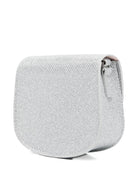 Borsa per bambina Aruna Seth argentata con applicazione farfalle - Rubino Kids