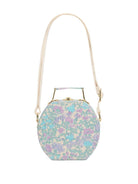 Borsa per bambina Bonpoint viola con stampa a fiori - Rubino Kids