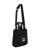 Borsa per bambina DKNY Kids nera con stampa con logo - Rubino Kids