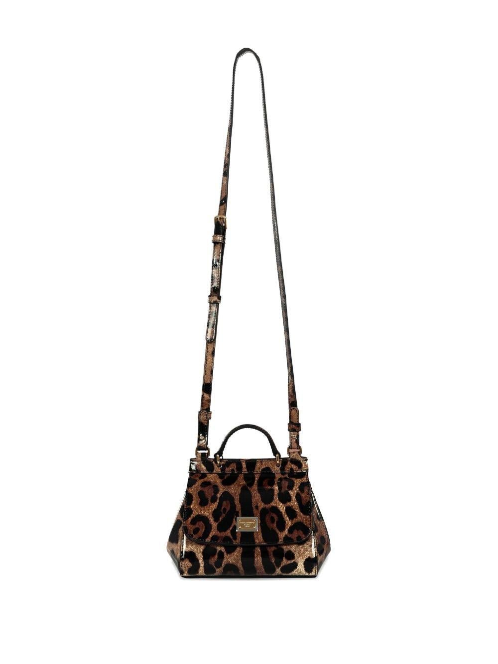 Borsa per bambina Dolce & Gabbana Kids animalier con stampa leopardata - Rubino Kids
