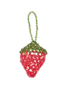 Borsa per bambina Konges Sløjd rossa a forma di fragola - Rubino Kids