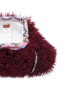 Borsa per bambina Missoni Kids bordeaux in pelo riccio - Rubino Kids
