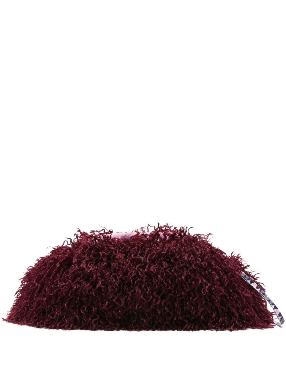 Borsa per bambina Missoni Kids bordeaux in pelo riccio - Rubino Kids