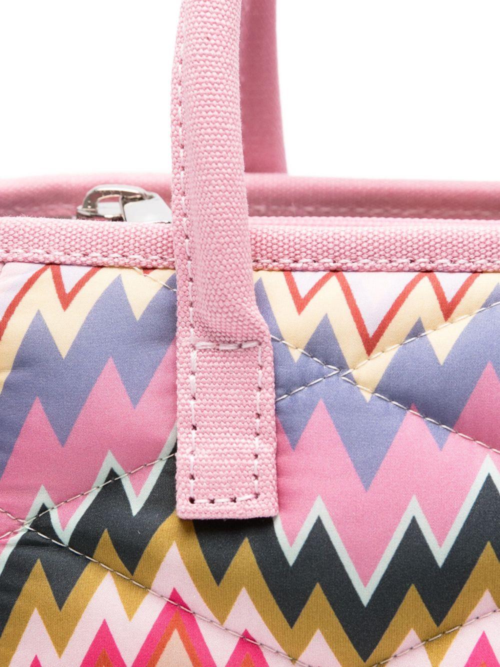 Missoni Kids Pink Zigzag Pattern Girls' Bag | Offer Price
