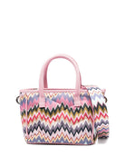 Borsa per bambina Missoni Kids rosa con motivo a zigzag - Rubino Kids