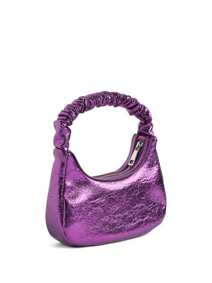 Borsa per bambina Molo June viola con effetto metallizzato