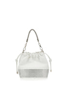 Borsa per bambina Monnalisa bianca con decorazione a strass - Rubino Kids