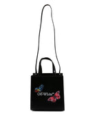Borsa per bambina Off - White Kids Butterfly Bookish nero con stampa con logo sul davanti - Rubino Kids