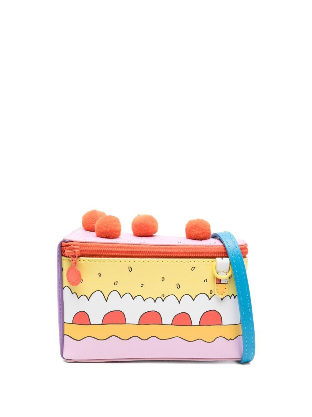 Borsa per bambina Stella McCartney Kids multicolore con stampa di torta - Rubino Kids