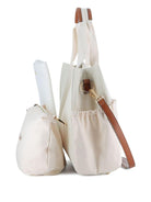 Borsa per neonata Chloé Kids beige con ricamo - Rubino Kids