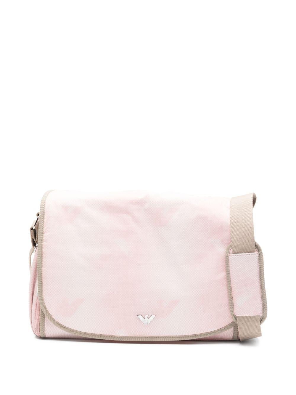 Borsa per neonata Emporio Armani Kids rosa con logo - Rubino Kids