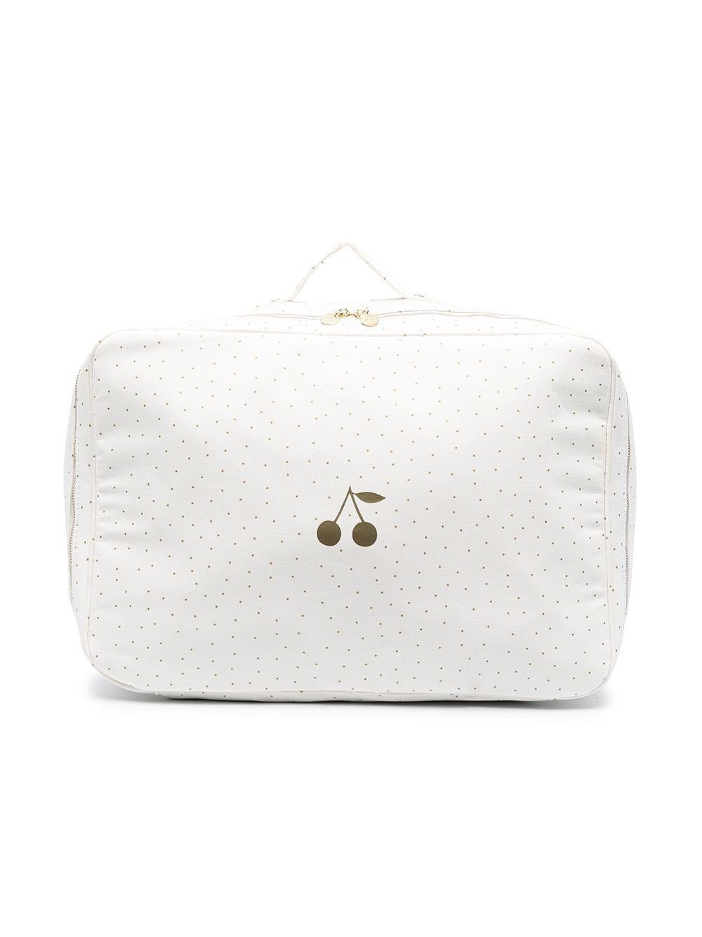Borsa per neonati Bonpoint bianca con stampa a pois - Rubino Kids