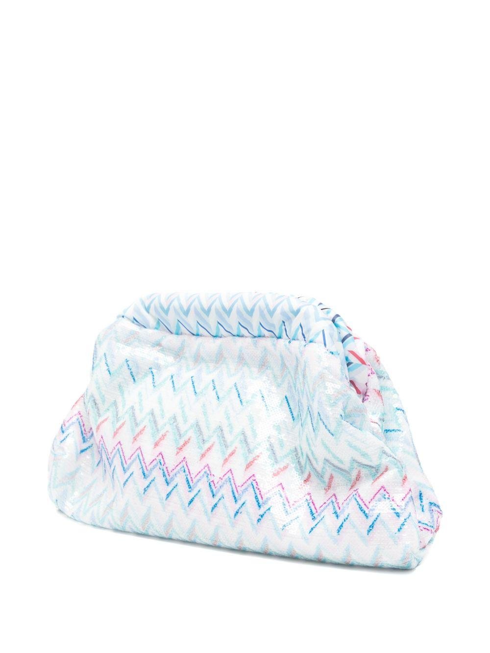 Borsa pert bambina Missoni Kids multicolore con motivo a zig zag - Rubino Kids