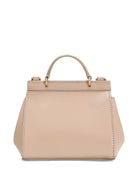Borsa Sicily per bambina Dolce & Gabbana Kids beige in pelle - Rubino Kids