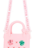 Borsa tote per bambina Billieblush rosa con dettagli applicati - Rubino Kids