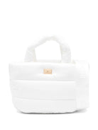 Borsa tote per bambina Elisabetta Franchi La Mia Bambina bianco con design imbottito - Rubino Kids