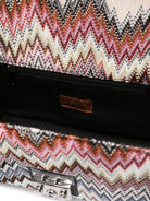 Borsa tote per bambina Missoni Kids nero con motivo zigzag - Rubino Kids